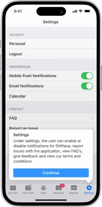 application tab
